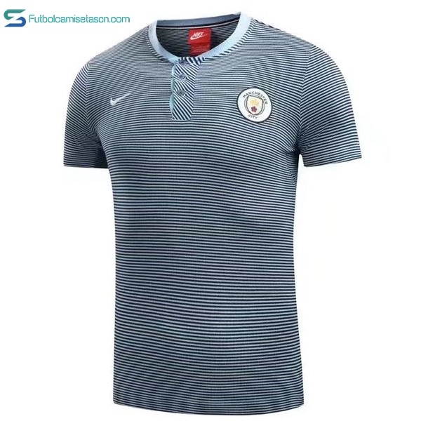 Polo Manchester City 2017/18 Gris Claro